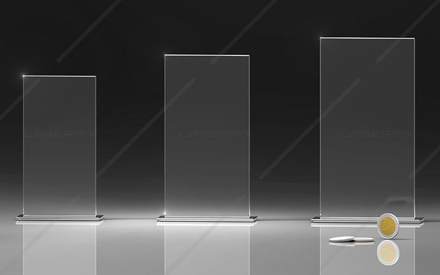 Flachglas mit 8mm Dicke für 2D Gravuren von Laserpix verschiedene Größen