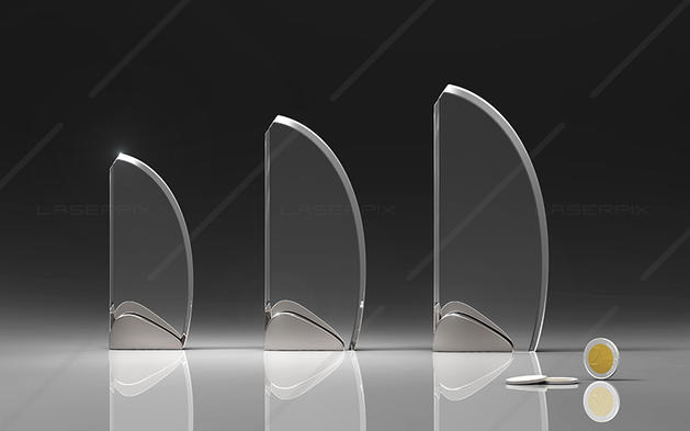 Laserpix Surf Award mit stylischem Aluminium Sockel