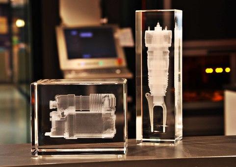 Maschinen 3D in Glas LASERGravur glaslaser innegravur