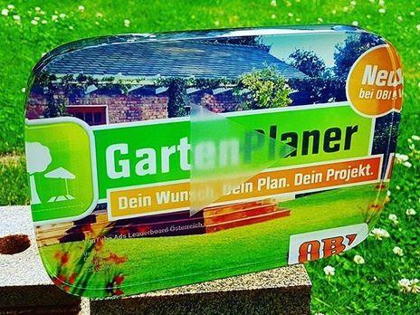 Garten Planer OBI Youtube Award Digitaldruck von Laserpix